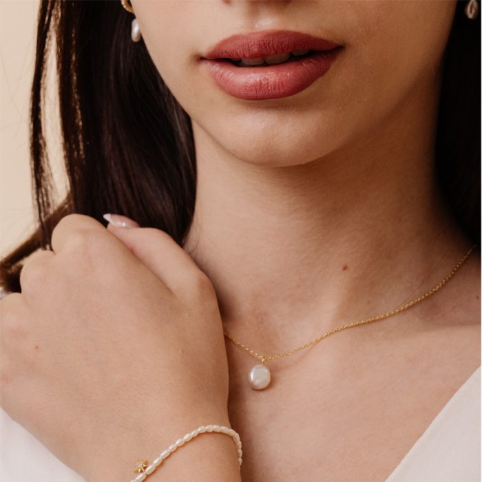 Collana Perla Singola - immagine 2