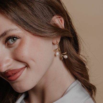 Orecchini Perla Floreale